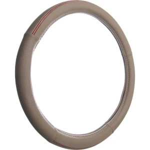 Custom Accessories Steering Wheel Cover Burlwood, Tan – 38872P