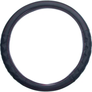 Custom Accessories Steering Wheel Cover Black, Red – 39450P - view 3