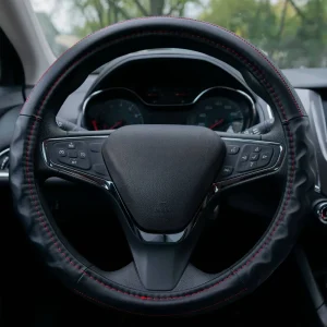 Custom Accessories Steering Wheel Cover Black, Red – 39450P - view 4