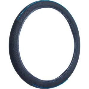 Custom Accessories Steering Wheel Cover Black, Blue – 39780P