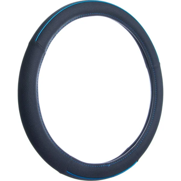 Custom Accessories Steering Wheel Cover Black, Blue – 39780P