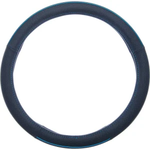 Custom Accessories Steering Wheel Cover Black, Blue – 39780P - view 3