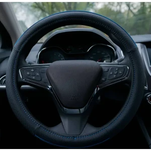 Custom Accessories Steering Wheel Cover Black, Blue – 39780P - view 4