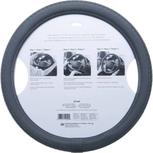 Custom Accessories Steering Wheel Cover Gray – 39764P - view 2