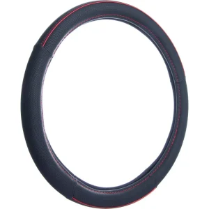Custom Accessories Steering Wheel Cover Black, Red – 39781P