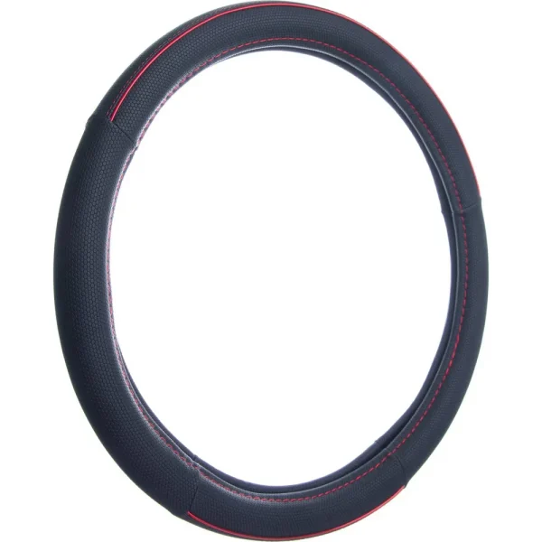 Custom Accessories Steering Wheel Cover Black, Red – 39781P