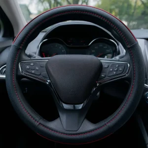 Custom Accessories Steering Wheel Cover Black, Red – 39781P - view 4