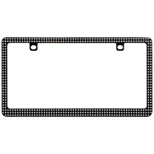 Custom Accessories Black Bling License Plate Frame – 92849