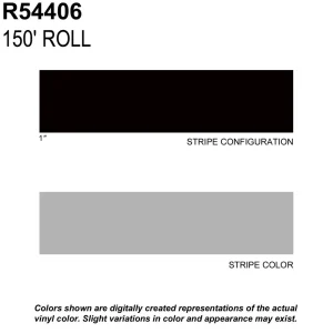 Trimbrite Prostripe Silver Metallic 150 Foot 1 Inch Wide Striping Tape – R54406