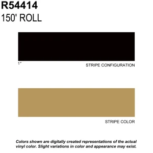 Trimbrite Prostripe Buckskin 150 Foot 1 Inch Wide Striping Tape – R54414