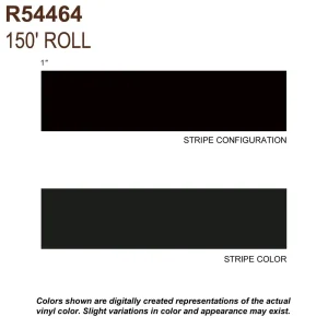 Trimbrite Prostripe Dark Charcoal Metallic 150 Foot 1 Inch Wide Striping Tape – R54464