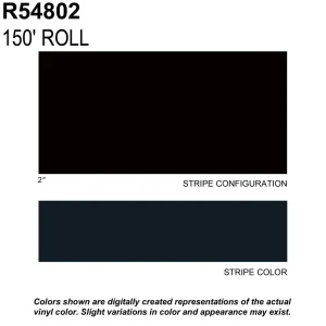 Trimbrite Prostripe Black 150 Foot 2 Inch Wide Striping Tape – R54802