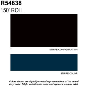 Trimbrite Prostripe Dark Blue 150 Foot 2 Inch Wide Striping Tape – R54838