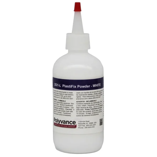 Polyvance Plastifix Powder, Small, 8 Fl Oz (236 Ml) White (2531-L)