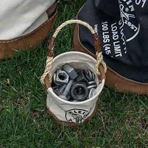 Klein Tools 5104MINI Mini Tool Bucket, Leather-Bottom - view 3