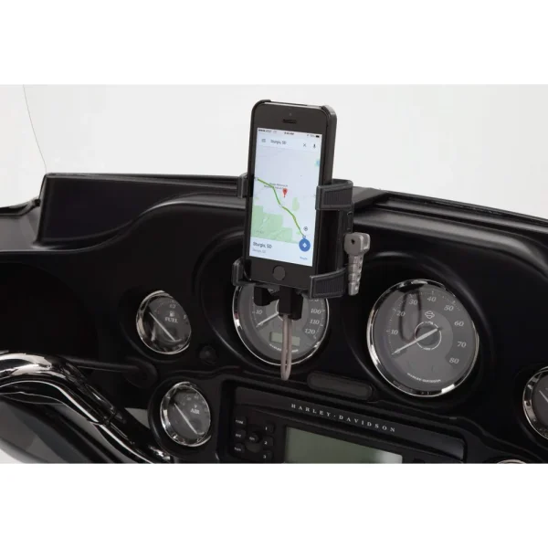 Ciro Smartphone/Gps Holder, Black Fairing Mount With Charger (50216)