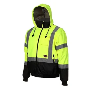Pioneer Safety High Visibility Bomber Jacket, Yellow/Black (V1130460U-2XL)