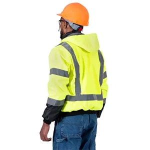 Pioneer Safety High Visibility Bomber Jacket, Yellow/Black (V1130460U-2XL) - view 3