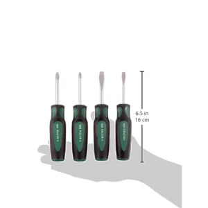 SK Tools 86335 Cushion Grip Stubby Screwdriver Set, 4-Piece - view 3