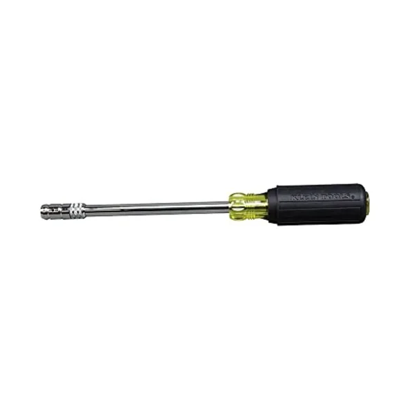 Klein Tools 65129 2-in-1 Nut Driver, Hex Head Slide Drive, 6-Inch