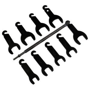 Lisle 10pc Pneumatic Fan Clutch Wrench Set (43350)