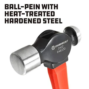 Powerbuilt 648330 24 Ounce Ball Pein Hammer with Fiberglass Handle - view 4