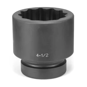 Grey Pneumatic 2-1/2″ Dr. x 3-7/8″ Standard Impact Socket 12pt (7424R)