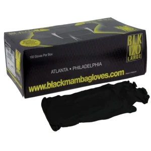 Black Mamba BLK-120 Black Mamba Nitrile Gloves, Large (Box of 100) - view 2