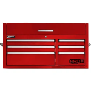 Homak PRO II Series 41-Inch 6-Drawer Top Chest, Red (RD02041062)