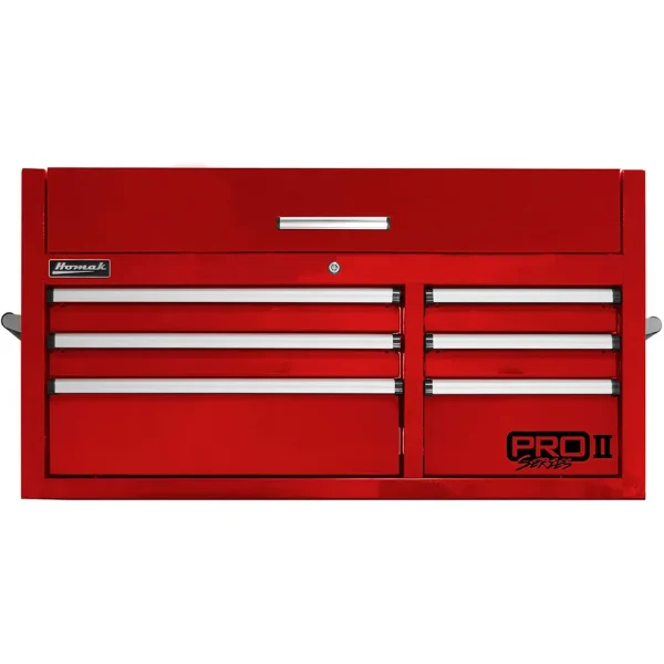 Homak PRO II Series 41-Inch 6-Drawer Top Chest, Red (RD02041062)