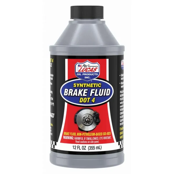 Lucas Oil 10827 DOT 4 Synthetic Brake Fluid – 12 Oz.