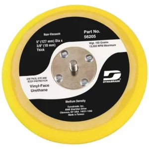 Dynabrade 56205 Sanding Disc Backing Pad, PSA Attachment, M Density – 5 in Dia.