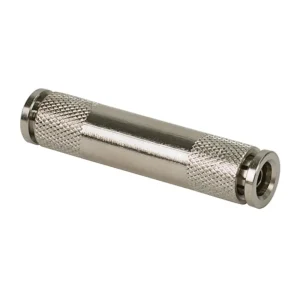 VIAIR 3/8 to 3/8 Straight Union Fitting 10 Piece Set Nickel-Plated Brass (13802-BP)