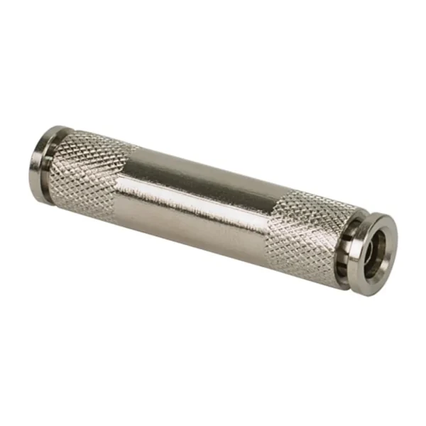 VIAIR 3/8 to 3/8 Straight Union Fitting 10 Piece Set Nickel-Plated Brass (13802-BP)