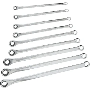 Gearwrench 85998 9 piece Gearbox Ratcheting Socketing Wrench Set SAE
