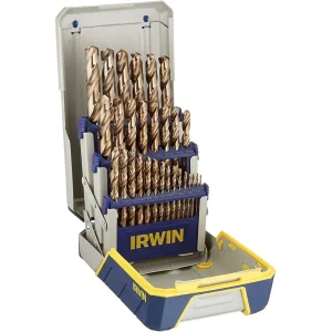 Irwin 3018002 Drill Bit Set, M35 Cobalt Steel, 29 pc.