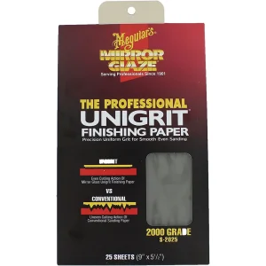 Meguiars S2025 Sanding Paper-2000 Grit – 25 Sheets