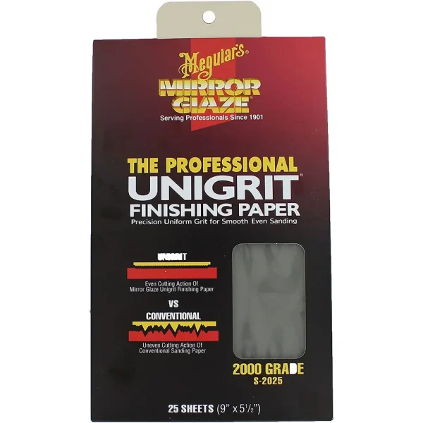 Meguiars S2025 Sanding Paper-2000 Grit – 25 Sheets