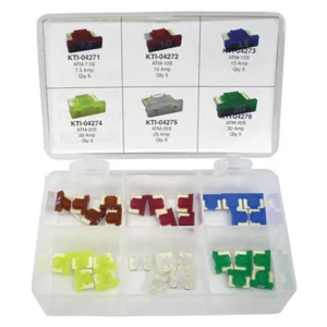 K Tool 00068 Low Profile Mini Fuse Assortment – 7 Different Amp Sizes 35 Piece
