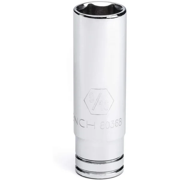 Gearwrench 80368 3/8″ Drive 6 Point Deep SAE Socket 9/16″