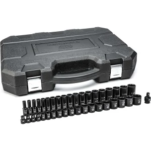 Gearwrench 84947N 39 Piece 1/2″ Dr. 6 Point SAE Standard/Deep Impact Socket Set