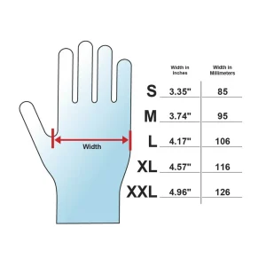 Adenna Hero 14 Mil Latex Powder Free Exam Gloves, Blue, XL (HER008) - view 3