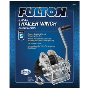 Fulton 2600 Lbs. Trailer Winch – 142415 - view 2