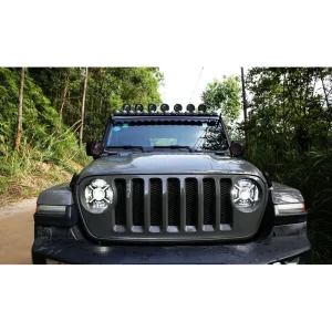 Race Sport NEW 9in JEEP JL Adjustable Angle Beam X-HALO DRL Round WHITE HALO (1007376) - view 2