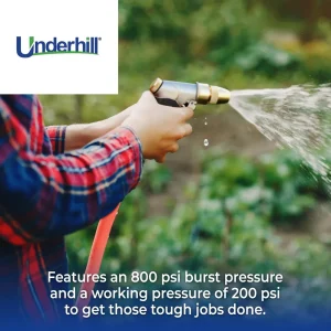 Underhill Ultramax Commercial Garden Water Hose 75 Ft, Red (H10-075R) - view 4