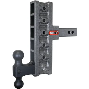 Gen-Y Hitch MEGA-DUTY 2″ Offset Shank 5″ Rise, 7.5″ Drop 2K TW 16K Hitch & GH-051 Dual-Ball (GH-216)