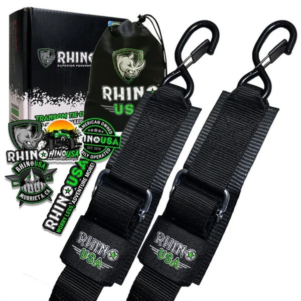 Rhino USA Transom Straps For Boat Trailer (Pair) (RNO-TRNSM-STRPS)