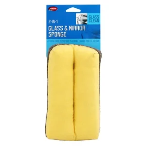 Carrand 45116X 2-Sided Glass and Mirror Sponge, Yellow/Gray - view 3