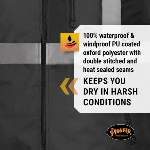 Pioneer Safety Heated Safety Vest Hi-Vis Yellow and Black (V1210270U-4XL) - view 4