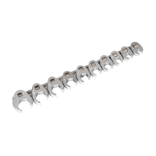 Titan Tools 10 pc. 3/8in. Dr SAE Flare Nut Crowsfoot Wrench Set (17296)